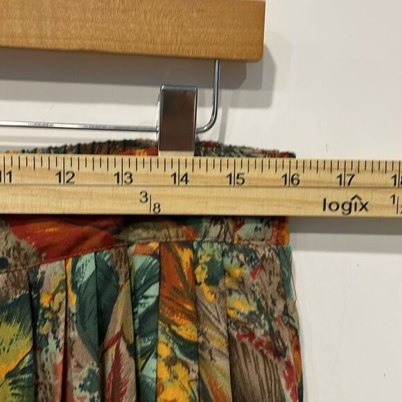 Vintage‎ Bobbie Brooks Women’s Full Button Fall Harvest Pleated Maxi Sz 16 - Picture 5 of 10